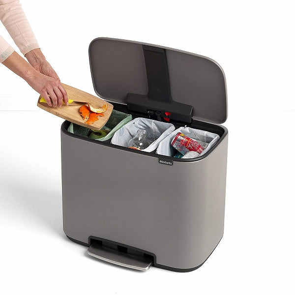 brabantia ゴミ箱 Boペダルビン Luxury Collection 3×11L ダストボックス ブラバンシア