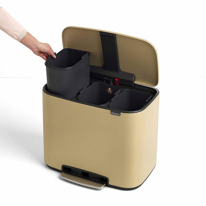 brabantia ゴミ箱 Boペダルビン Luxury Collection 3×11L ダストボックス ブラバンシア