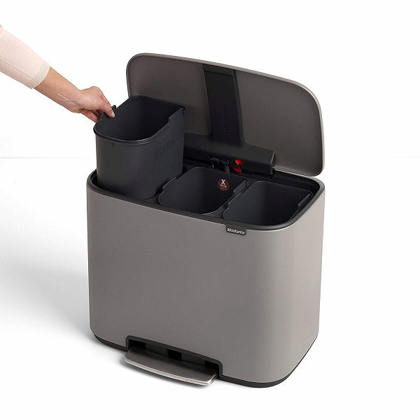 brabantia ゴミ箱 Boペダルビン Luxury Collection 3×11L ダストボックス ブラバンシア