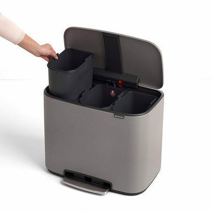 brabantia ゴミ箱 Boペダルビン Luxury Collection 3×11L ダストボックス ブラバンシア