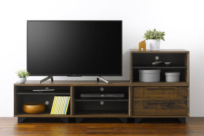 AVラック テレビボード オープンタイプ 分割式 インダストリアル調 幅115cm