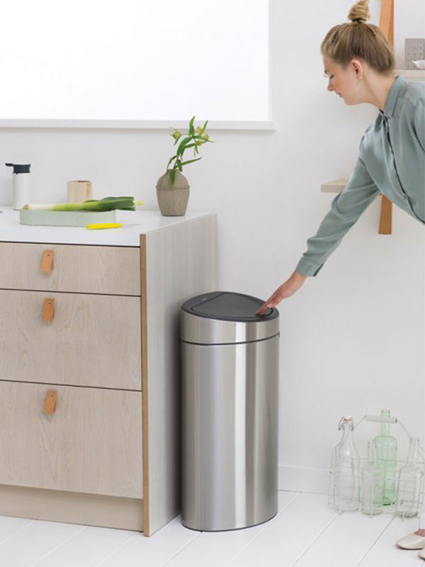 brabantia ゴミ箱 タッチビン 40L FPPマットスチール ダストボックス