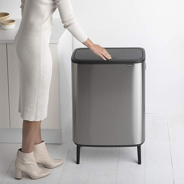 brabantia ブラバンシア ゴミ箱 BO タッチビン HI 2X30L FPPマット ふた付き