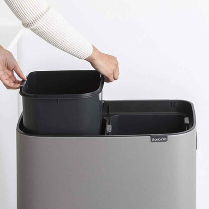 brabantia ブラバンシア ゴミ箱 BO タッチビン HI 2X30L ミネラルコンクリートグレー ふた付き