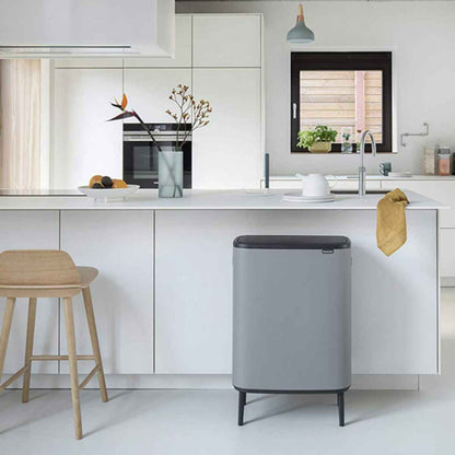brabantia ブラバンシア ゴミ箱 BO タッチビン HI 2X30L ミネラルコンクリートグレー ふた付き