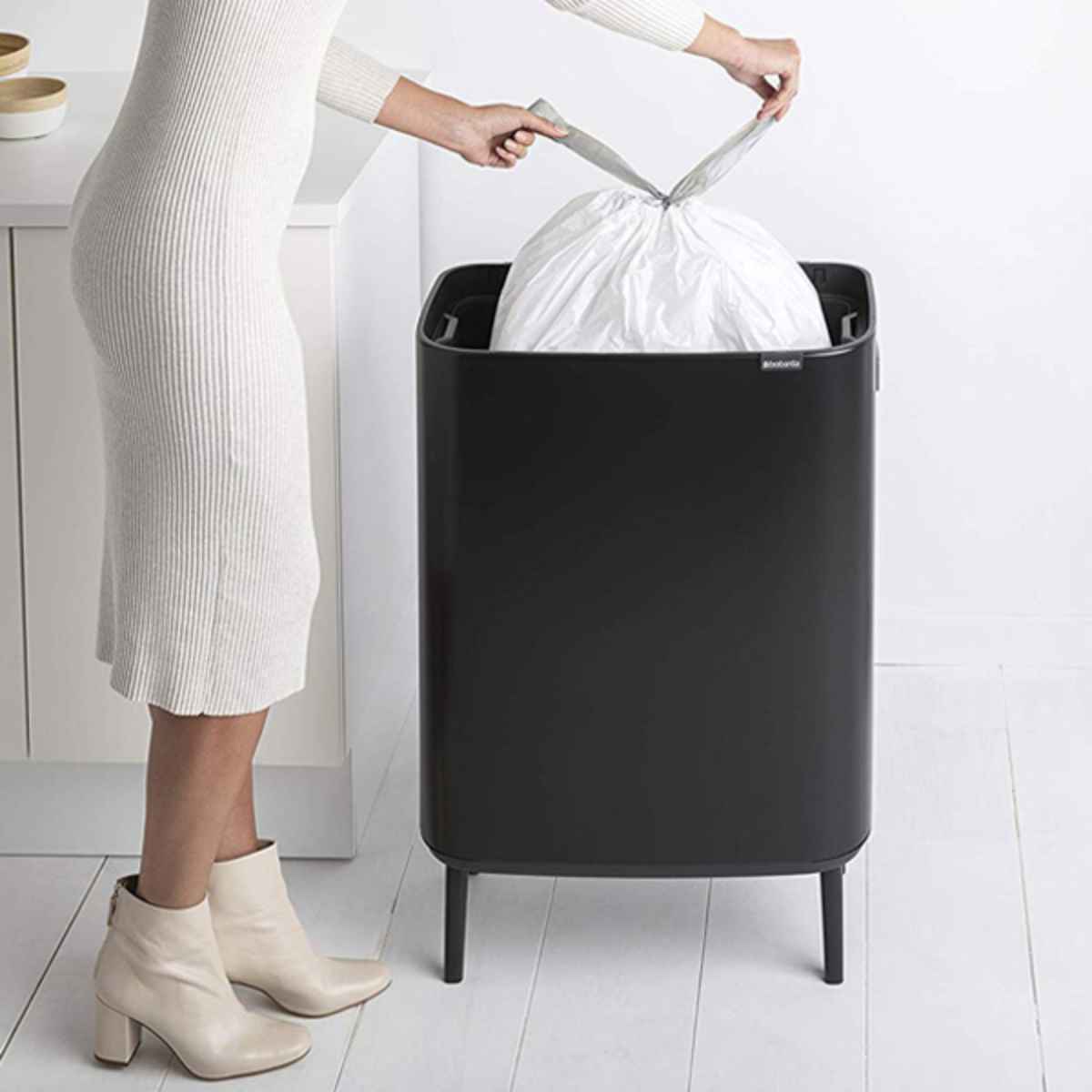 brabantia ブラバンシア ゴミ箱 BO タッチビン HI 60L ふた付き ホワイト
