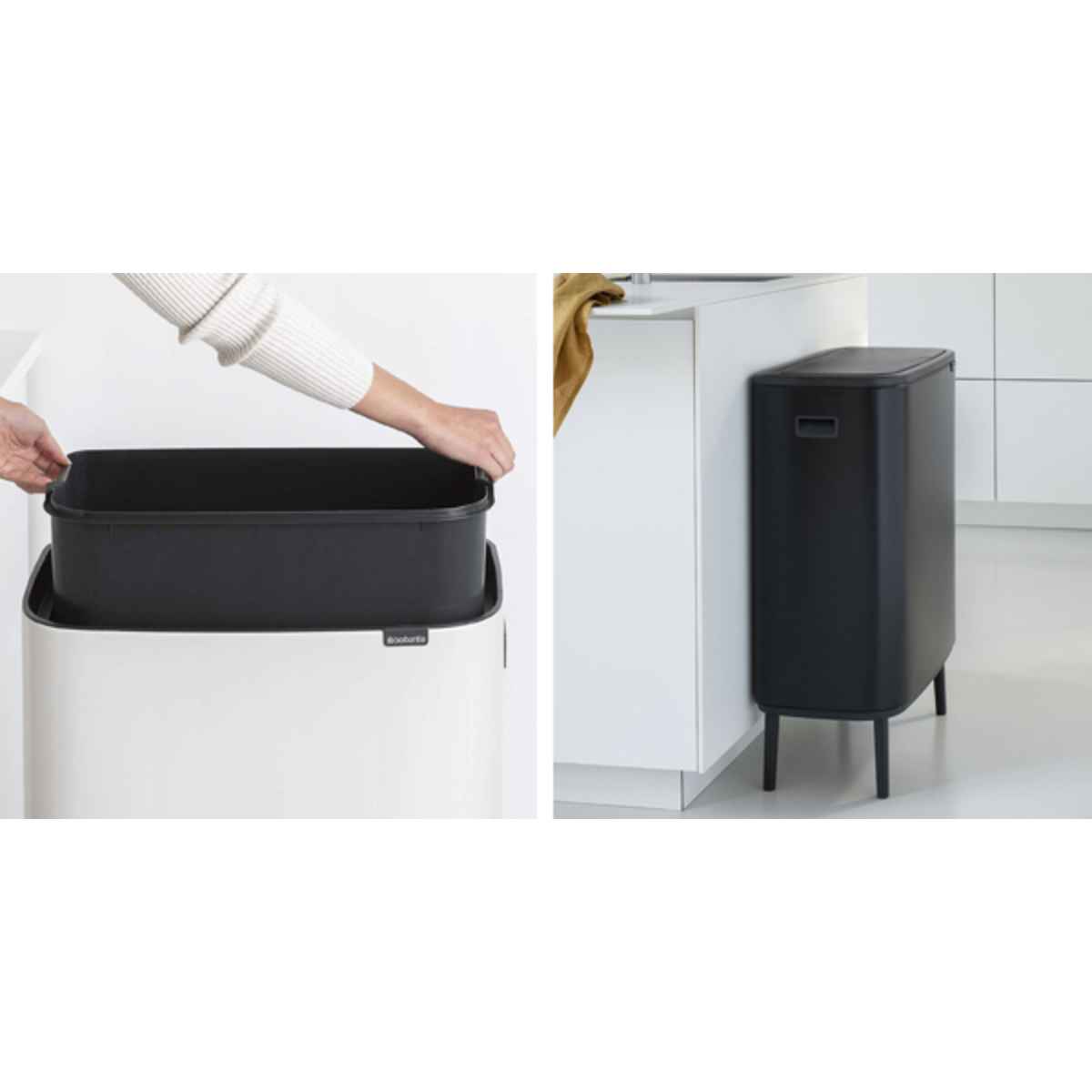 brabantia ブラバンシア ゴミ箱 BO タッチビン HI 60L ふた付き ホワイト