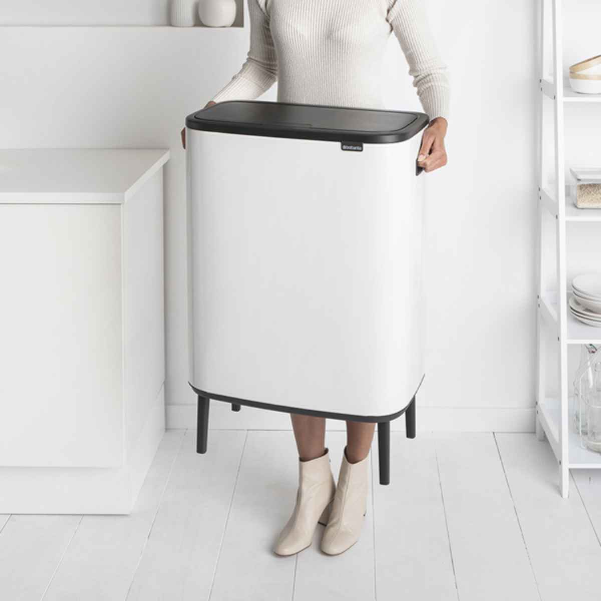 brabantia ブラバンシア ゴミ箱 BO タッチビン HI 60L ふた付き ホワイト