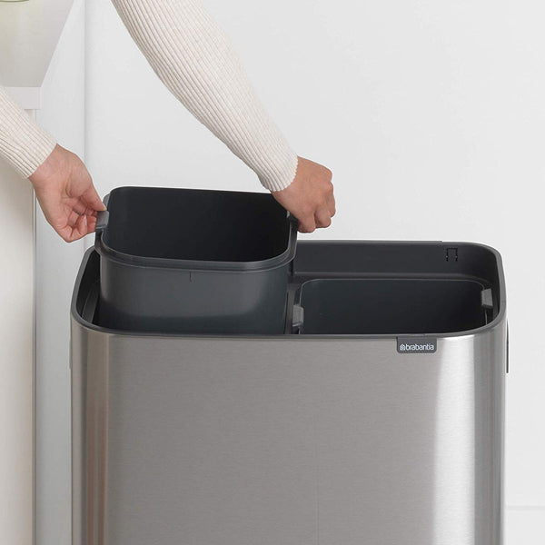 brabantia ブラバンシア ゴミ箱 BO タッチビン 2X30L FPPマット ふた付き