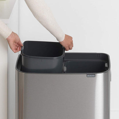 brabantia ブラバンシア ゴミ箱 BO タッチビン 2X30L FPPマット ふた付き
