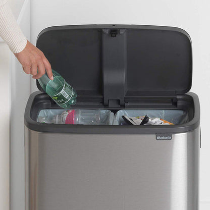 brabantia ブラバンシア ゴミ箱 BO タッチビン 2X30L FPPマット ふた付き