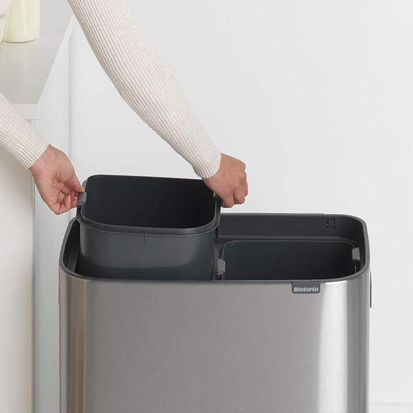 brabantia ブラバンシア ゴミ箱 BO タッチビン 2X30L FPPマット ふた付き