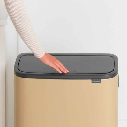 brabantia ブラバンシア ゴミ箱 BO タッチビン 2X30L ふた付き ミネラルコンクリートグレー