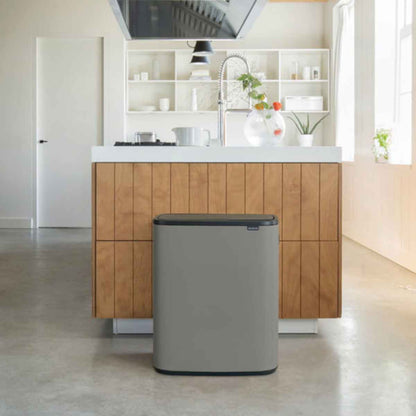 brabantia ブラバンシア ゴミ箱 BO タッチビン 2X30L ふた付き ミネラルコンクリートグレー