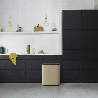 brabantia ブラバンシア ゴミ箱 BO タッチビン 60L ふた付き ミネラルコンクリートグレー