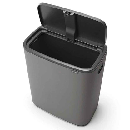 brabantia ブラバンシア ゴミ箱 BO タッチビン 60L ふた付き ミネラルコンクリートグレー