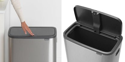 brabantia ブラバンシア ゴミ箱 BO タッチビン 60L FPPマット ふた付き