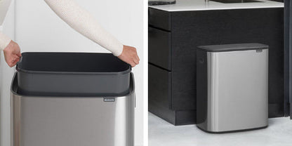 brabantia ブラバンシア ゴミ箱 BO タッチビン 60L FPPマット ふた付き