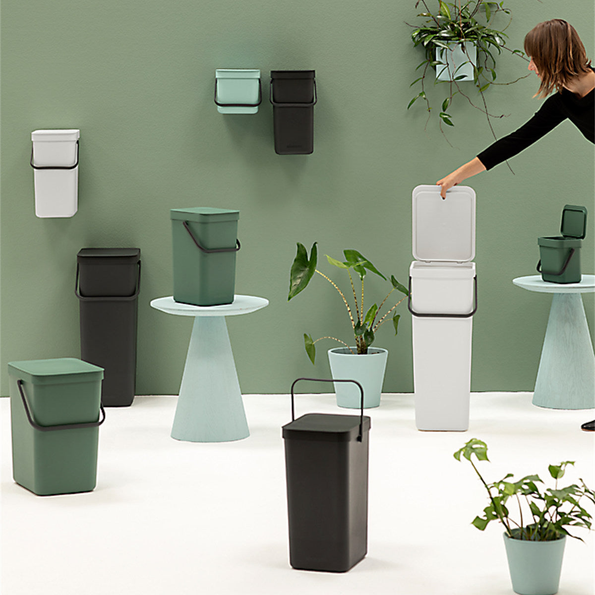 brabantia ゴミ箱 12L ソート＆ゴー ウェイストビン ふた付き