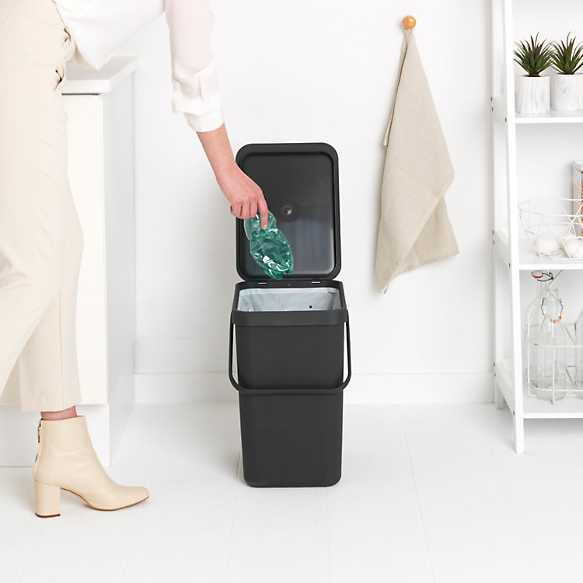 brabantia ゴミ箱 25L ソート＆ゴー ふた付き