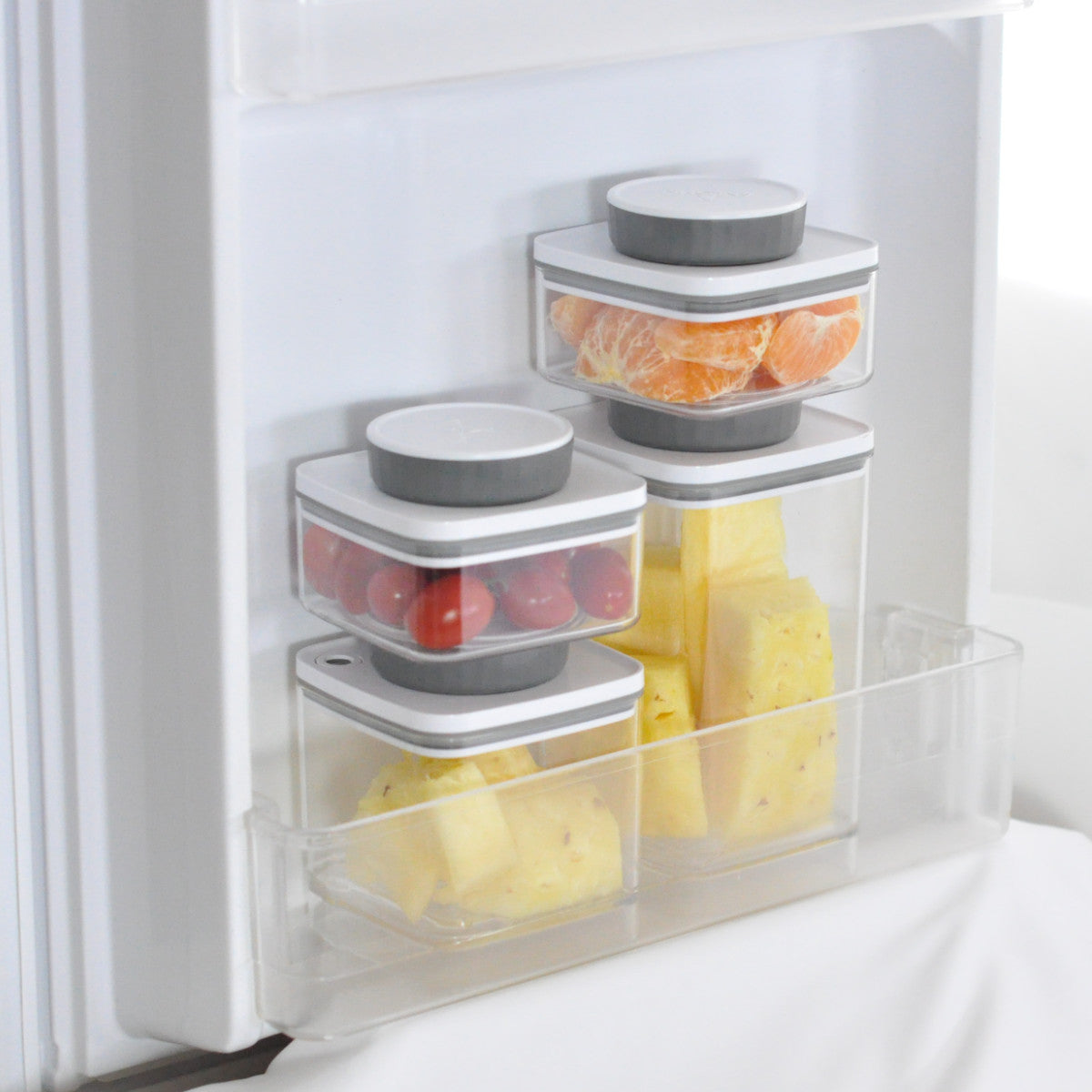 ANKOMN 保存容器 600mｌ 真空保存容器 ターンシール グレー UVカット