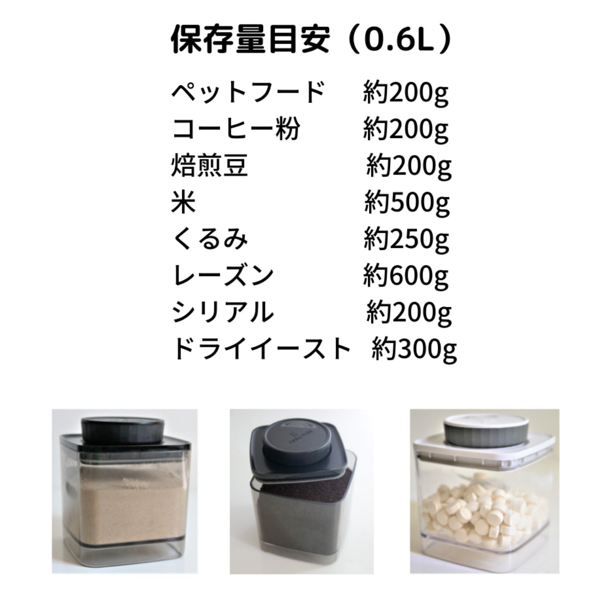 ANKOMN 保存容器 600ml 密閉保存容器 エバーロック グレー UVカット