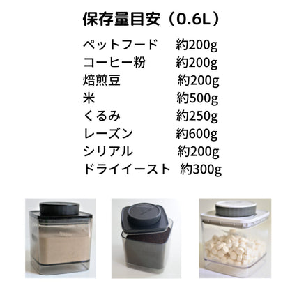 ANKOMN 保存容器 600ml 密閉保存容器 エバーロック グレー UVカット