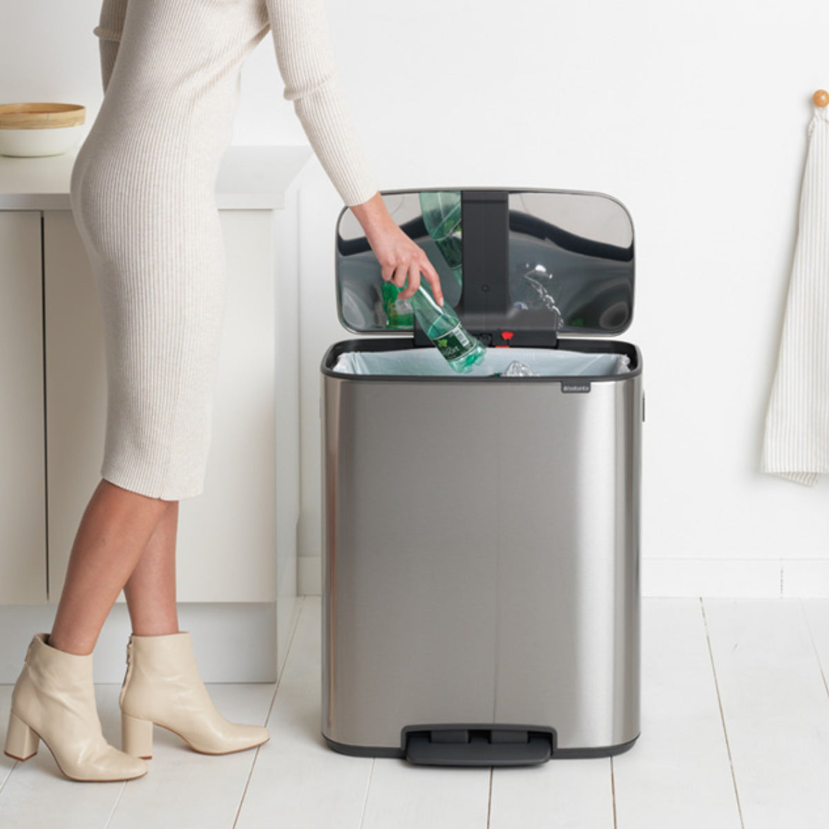 brabantia ゴミ箱 60L Bo Pedal Bin グレー ブラバンシア