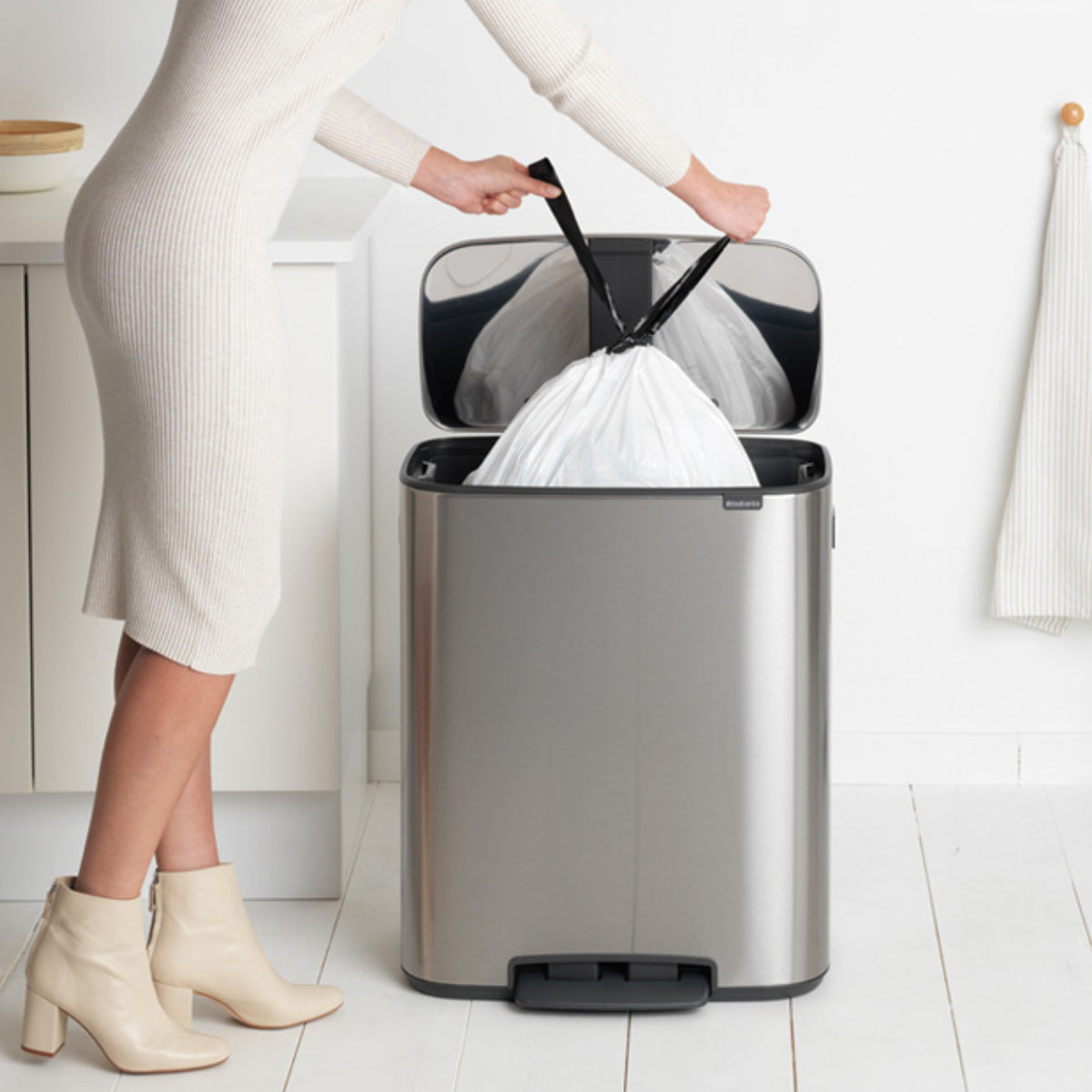 brabantia ゴミ箱 60L Bo Pedal Bin グレー ブラバンシア