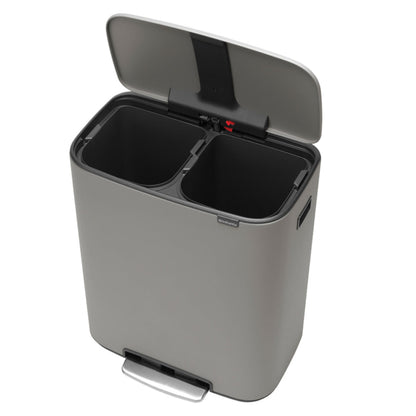brabantia ゴミ箱 2X30L Bo Pedal Bin ステンレス グレー