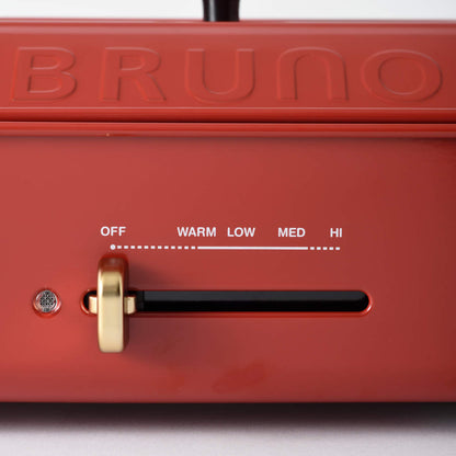 BRUNO コンパクトホットプレート たこ焼きプレート付き 蓋付き