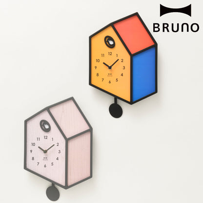 BRUNO 掛け時計 イラスト振り子クロック 振り子
