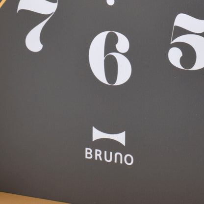 BRUNO 置掛両用時計 ウッドハウスクロック 連続秒針