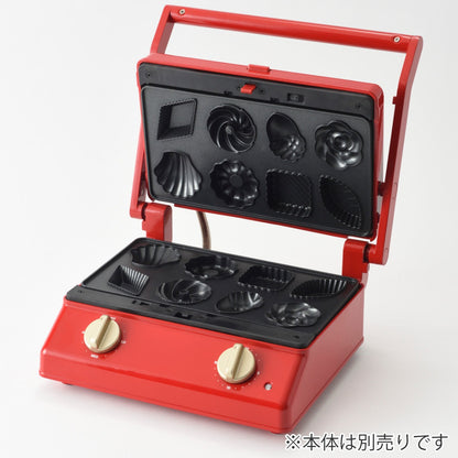 BRUNO グリルサンドメーカー ダブル用プレート ワッフルプレート ミニケーキプレート