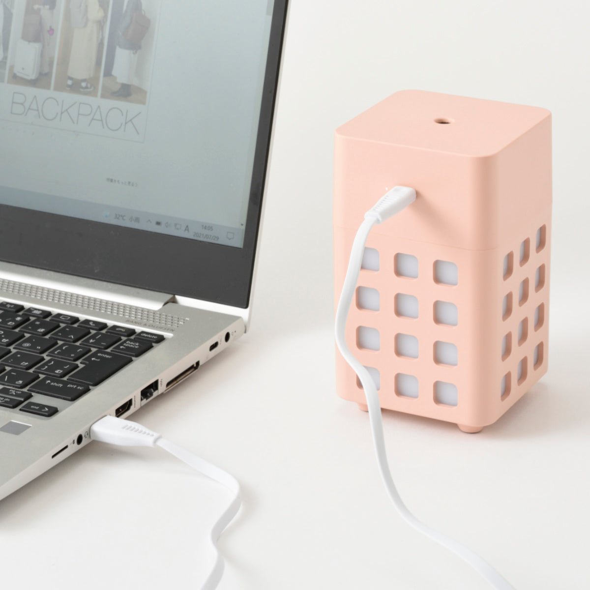 BRUNO 加湿器 充電式パーソナル加湿器 CUBE MIST 300ml 卓上 USB