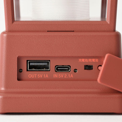 BRUNO マルチLEDランタン 高さ20cm 2WAY USB充電 電池式 モバイルバッテリー 防災