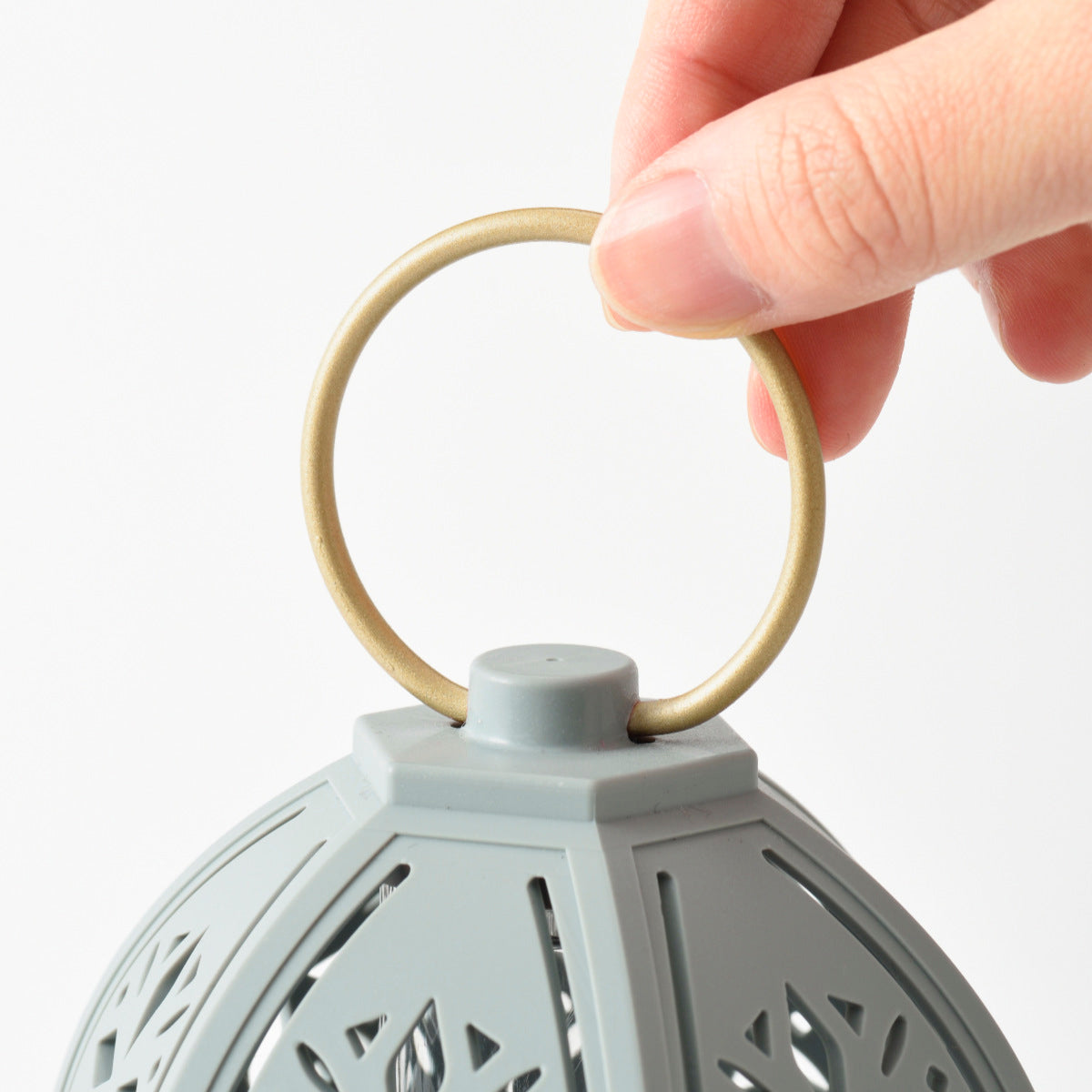 BRUNO LEDシルエットランタン 高さ18cm 電池式 リング付き