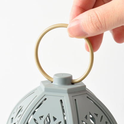 BRUNO LEDシルエットランタン 高さ18cm 電池式 リング付き
