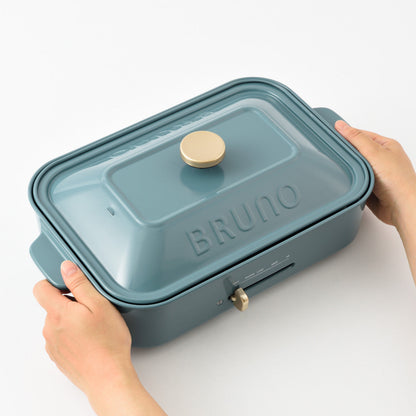 BRUNO コンパクトホットプレート 限定カラー たこ焼きプレート付き 蓋付き