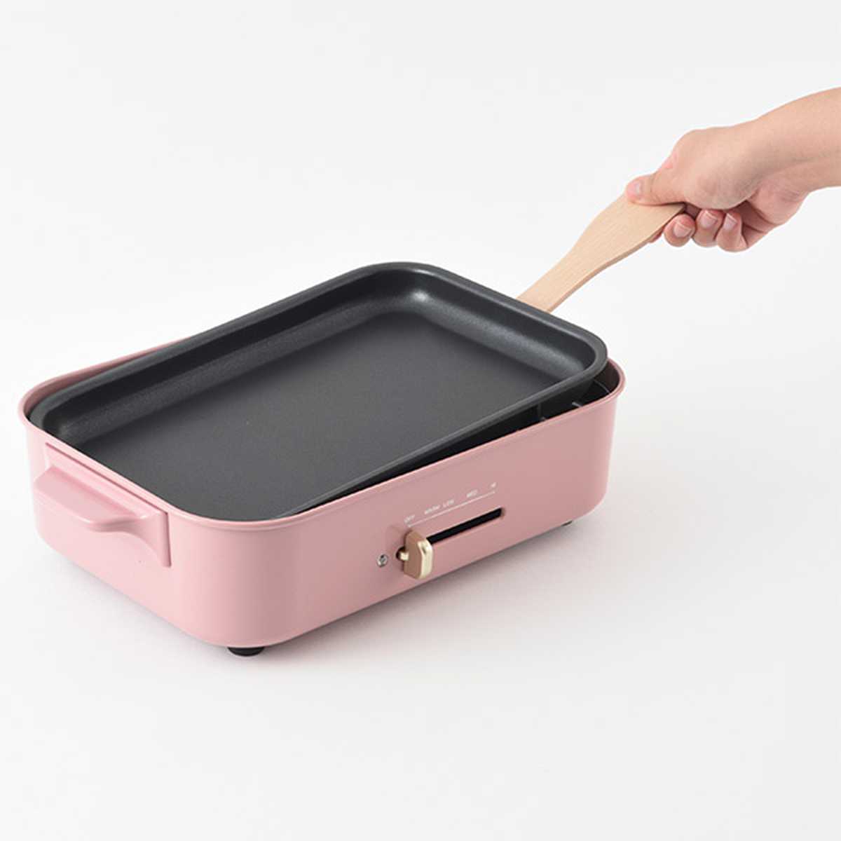 BRUNO コンパクトホットプレート 限定カラー たこ焼きプレート付き 蓋付き