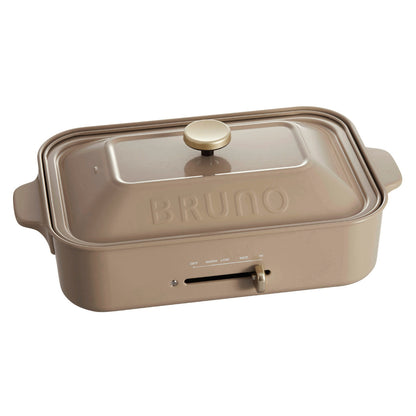 BRUNO コンパクトホットプレート 限定カラー たこ焼きプレート付き 蓋付き