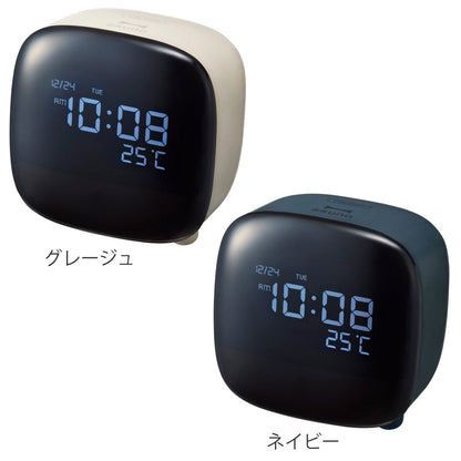 BRUNO デジタル時計 ナイトライトクロック USB充電 コンパクト 卓上