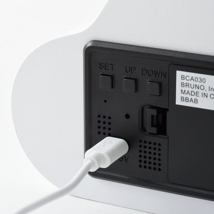 BRUNO デジタル時計 クラウドクロック 2WAY USB給電 電池 アラーム