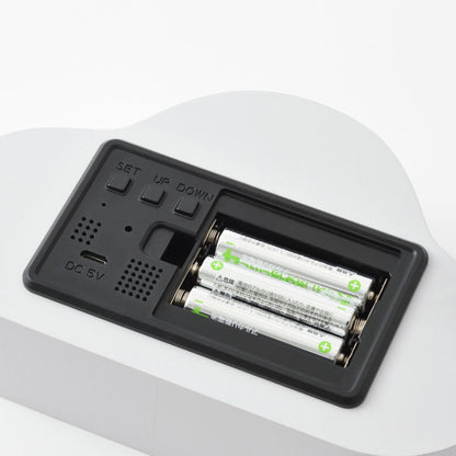 BRUNO デジタル時計 クラウドクロック 2WAY USB給電 電池 アラーム