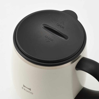BRUNO マグカップ 320ml 蓋つきステンレスマグ short