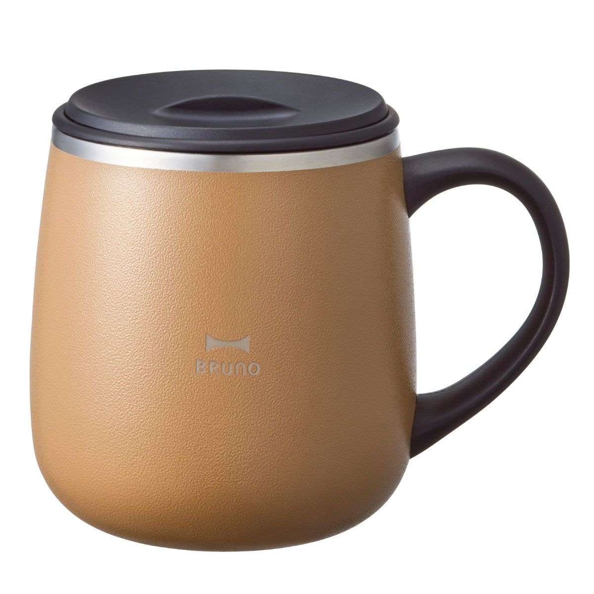 BRUNO マグカップ 320ml 蓋つきステンレスマグ short