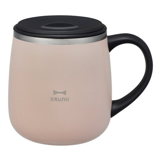 BRUNO マグカップ 320ml 蓋つきステンレスマグ short
