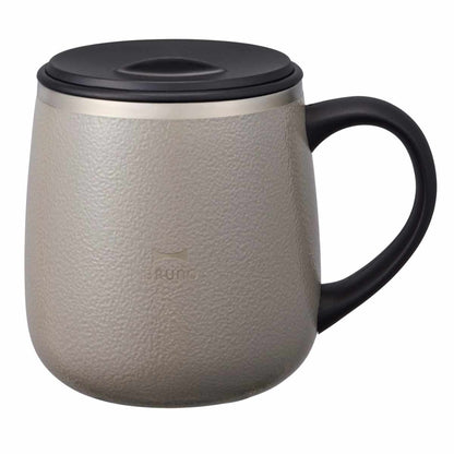 BRUNO マグカップ 320ml 蓋つきステンレスマグ short