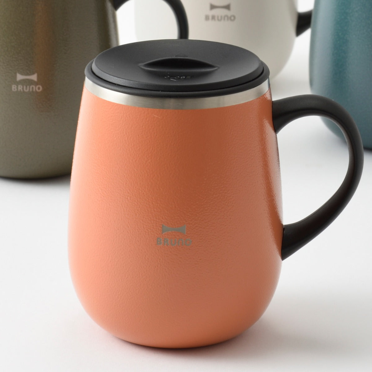BRUNO マグカップ 460ml 蓋つきステンレスマグ tall