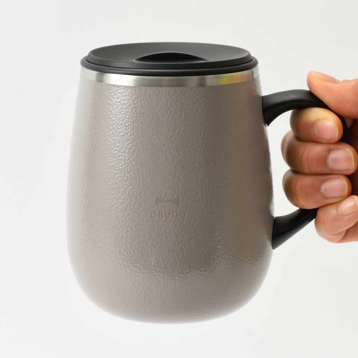 BRUNO マグカップ 460ml 蓋つきステンレスマグ tall